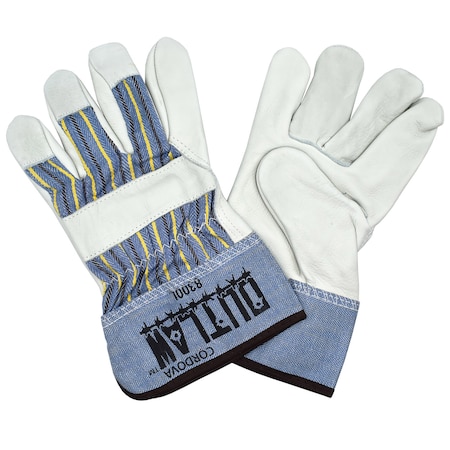 Cordova Palm, OUTLAW, Cowhide, Premium, Grain Gloves, M, 12PK 8300M
